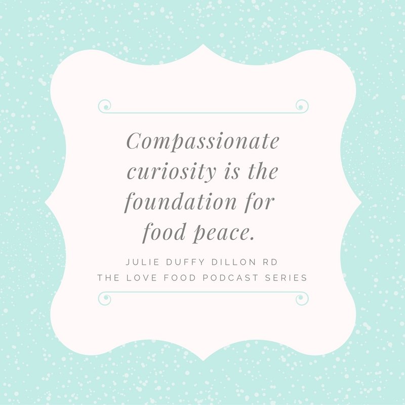 Graphic Art - Compassionate curiosity is the foundation for food peace