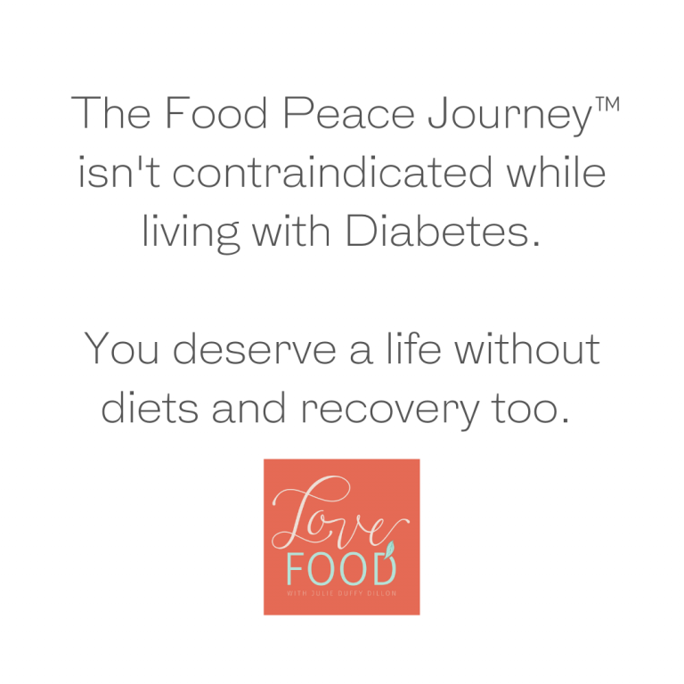 (241) I am giving up on Intuitive Eating now that I have diabetes. Or can I still work toward Food Peace?