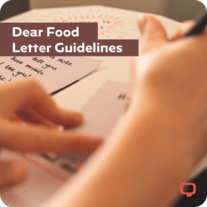 dear food letter guidelines