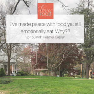 Podcast - I've made peace with food