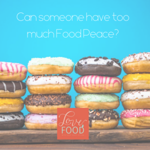Graphic art - Can someone have too much food peace