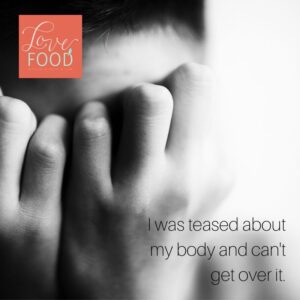 Graphic art - I was teased about my body and can't get over it.