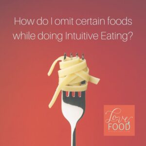 Graphic art - How do I omit certain foods while doing intuitive eating