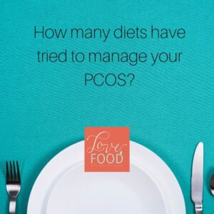 Graphic art - How many diets have tried to manage your PCOS