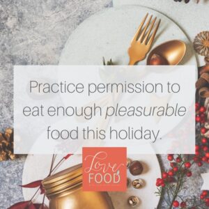 Graphic art - Practice permission to eat enough