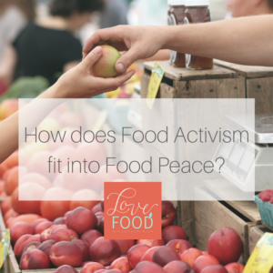Graphic art - How does food activism fit into food peace