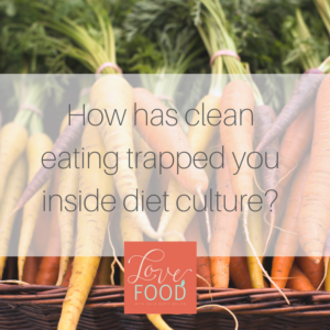 Graphic art - How has clean eating trapped you inside diet culture