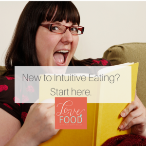 Graphic art - New to intuitive eating