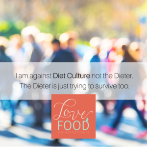 Graphic art - I am against diet culture