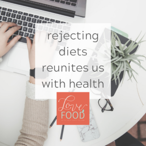Graphic art - Rejecting diets