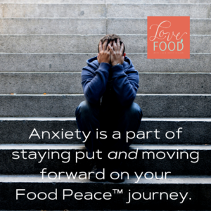 Graphic art - Anxiety is a part of staying put