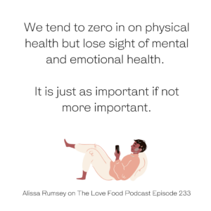 Podcast - Alissa Rumsey on the love food podcast
