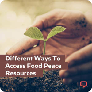 different ways to access food peace resources
