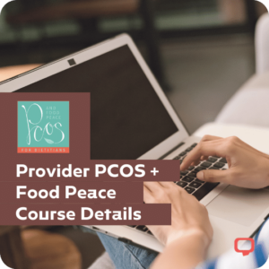 provider pcos and food peace course details